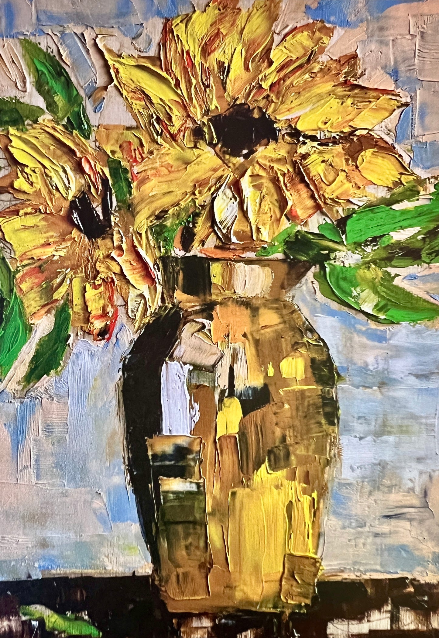 Sunflowers Greeting card | Fine Art original Print