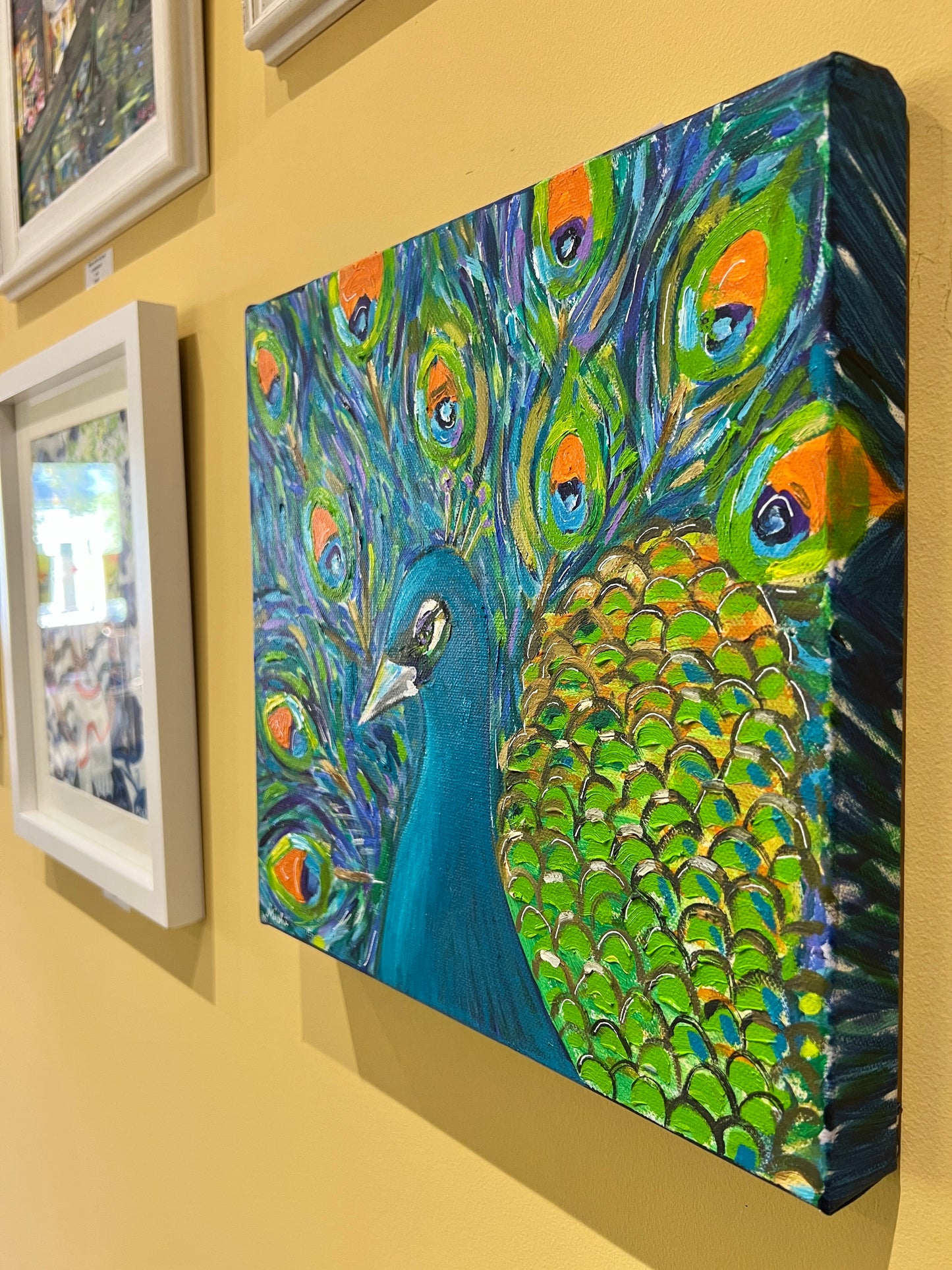 Golden Peacock - Acrylic on Canvas