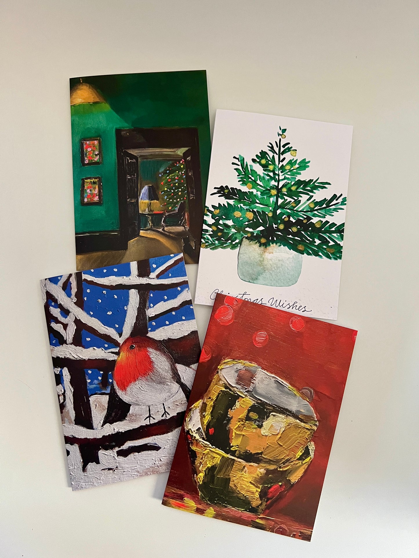 Christmas Tree Card- Fine Art Print from Original