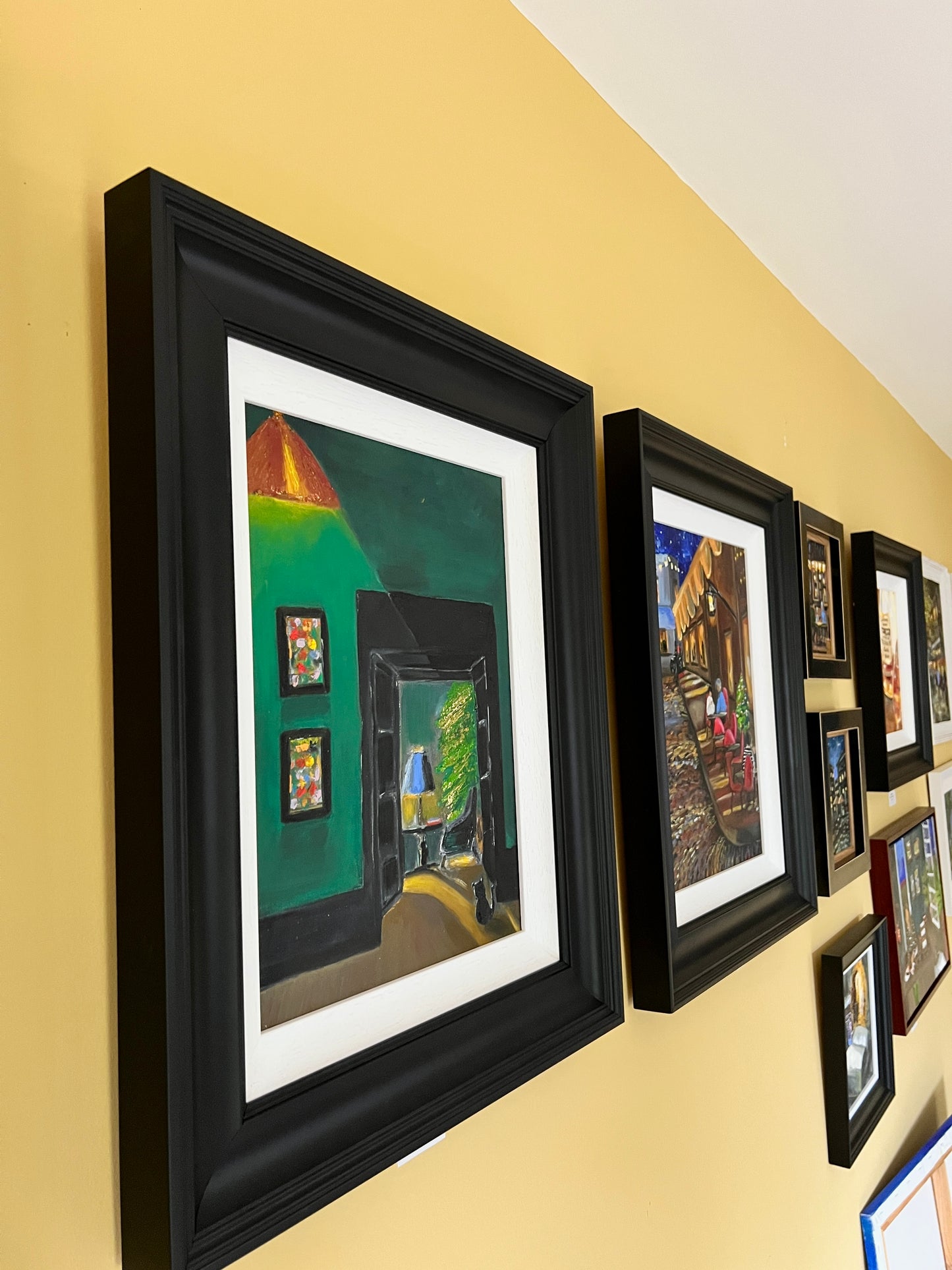 Cat and the tree Oil Painting | Beautifully framed