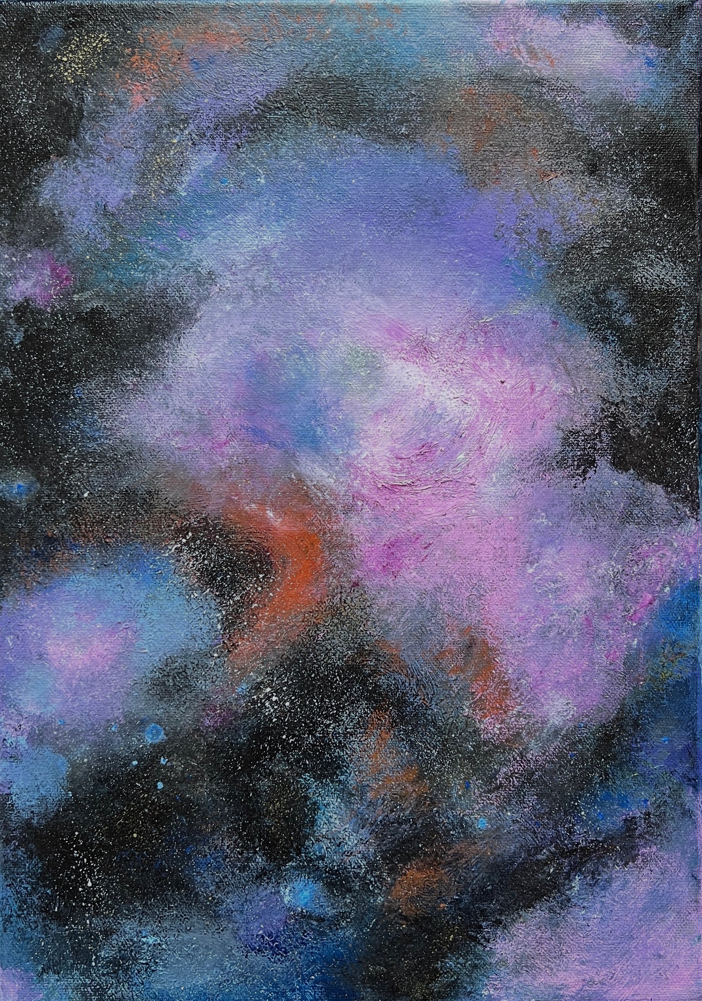 Worlds far away, Acrylics on canvas