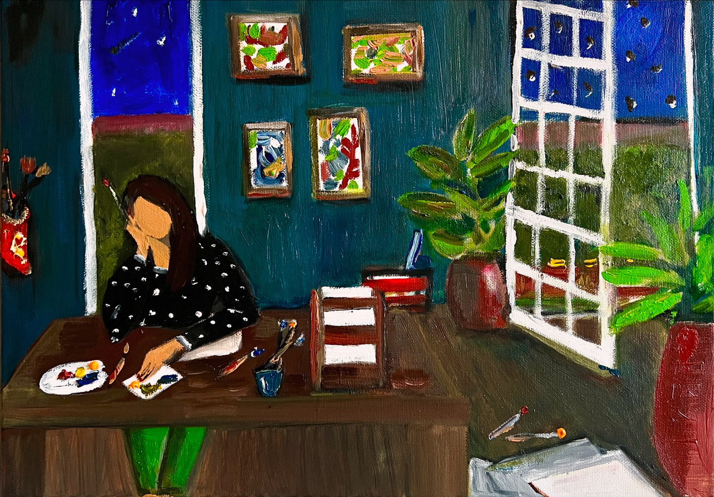 In My Zone - Framed Oil on canvas