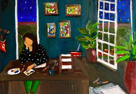 What to paint - Oil on canvas