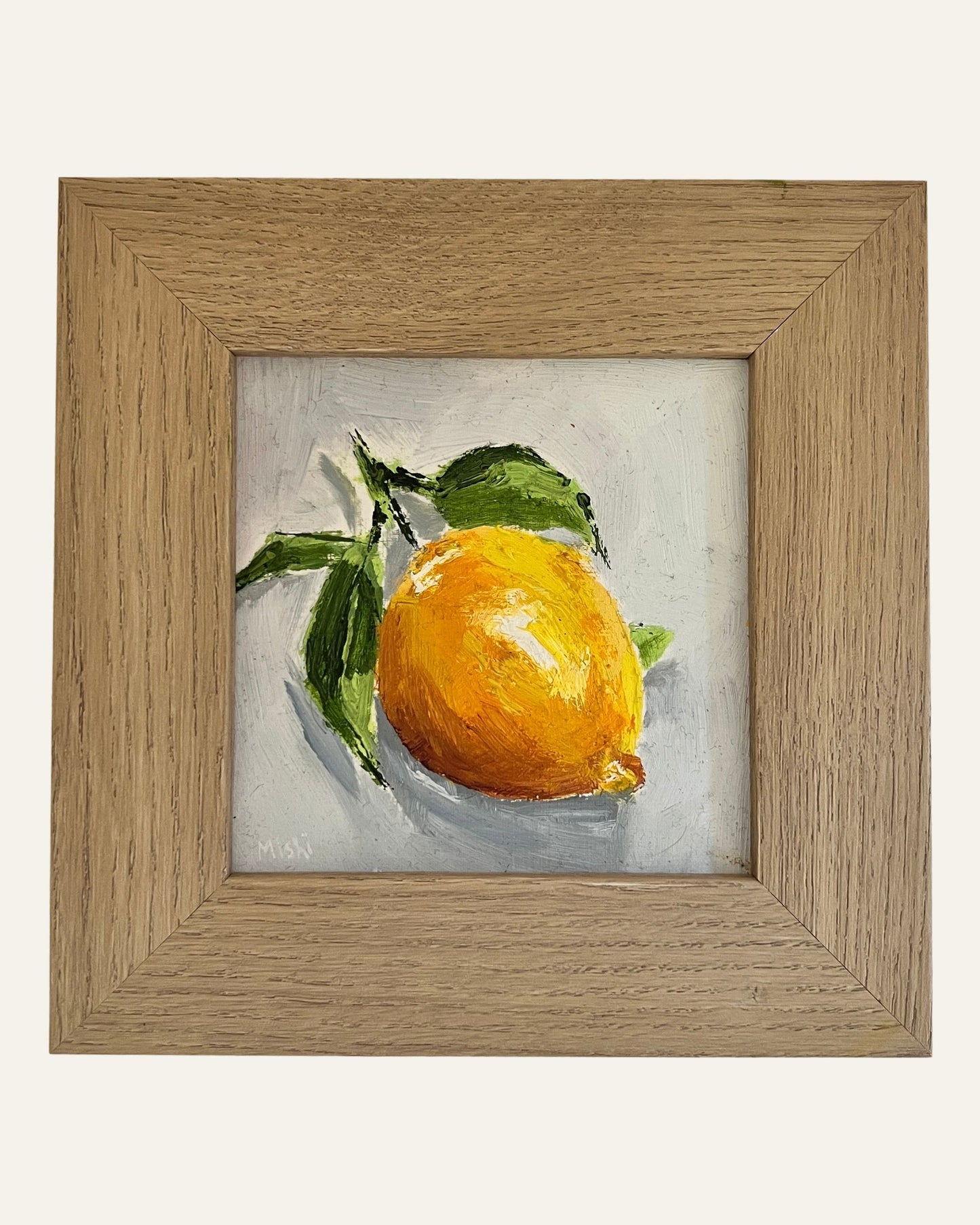 Lemon I – Original Mini Oil Painting