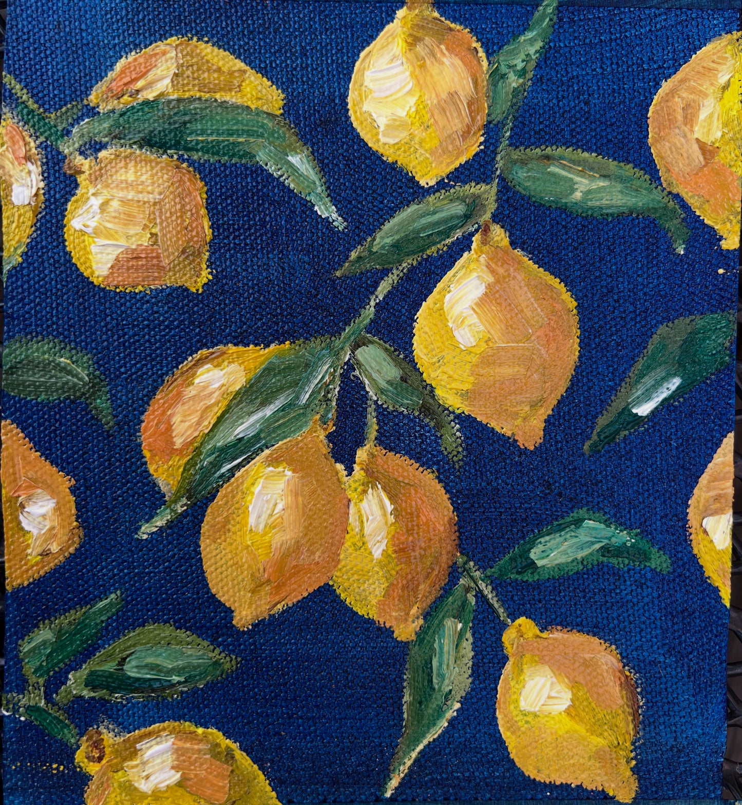 Lemons, Oil on canvas