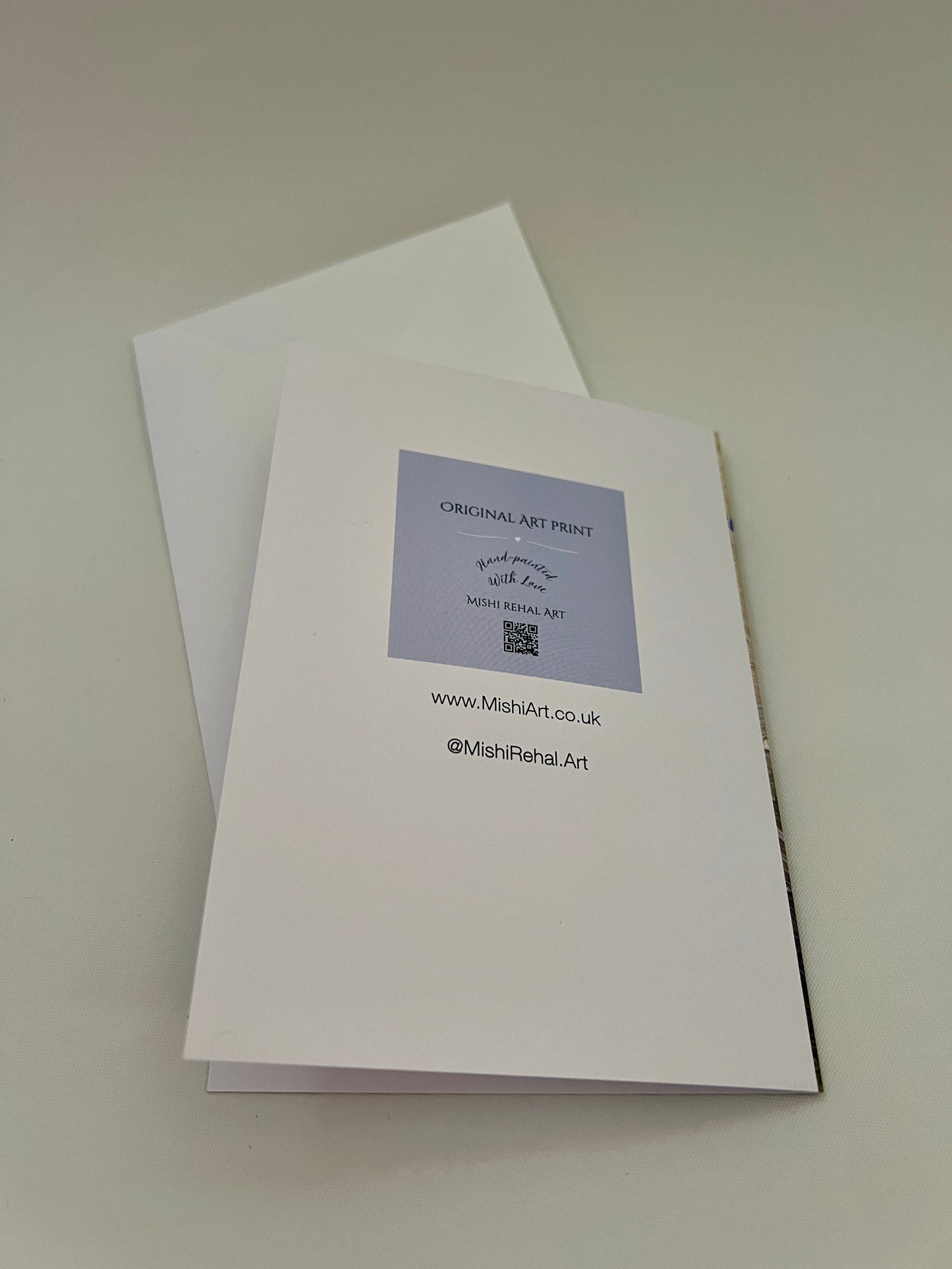 Walking with my dog Greeting card | Fine Art original Print