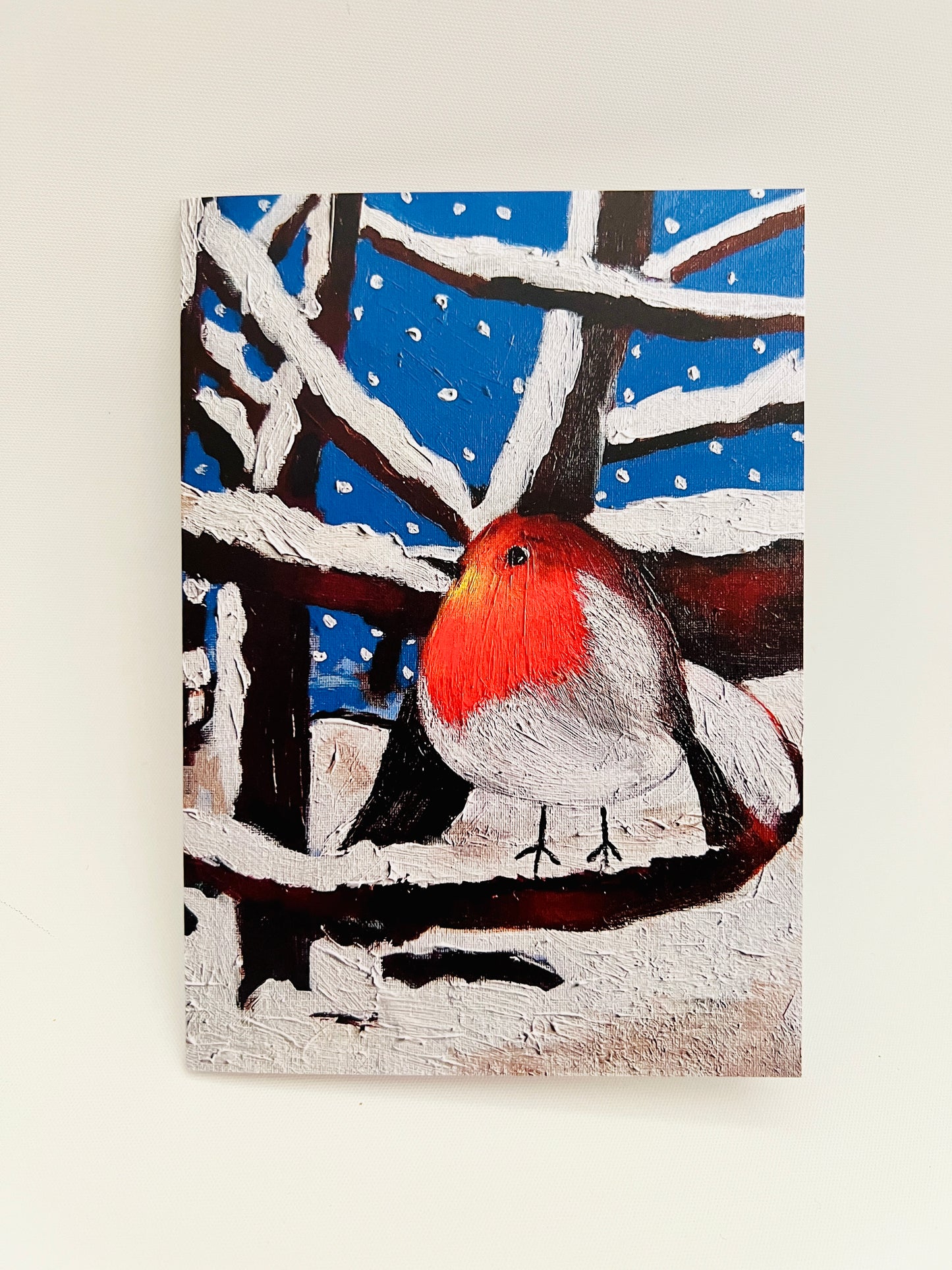 Robin Christmas Card - Art print