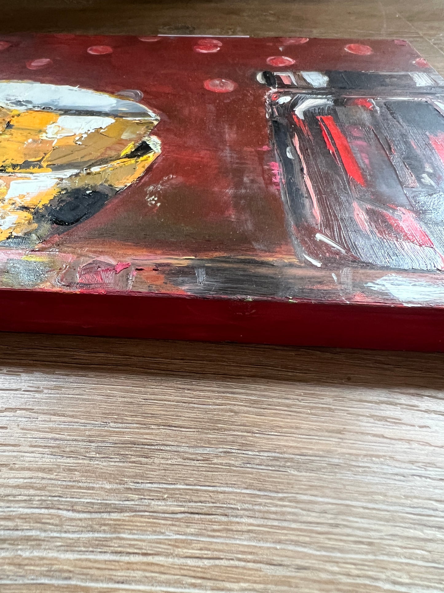 Golden Bowls | Oil on wood