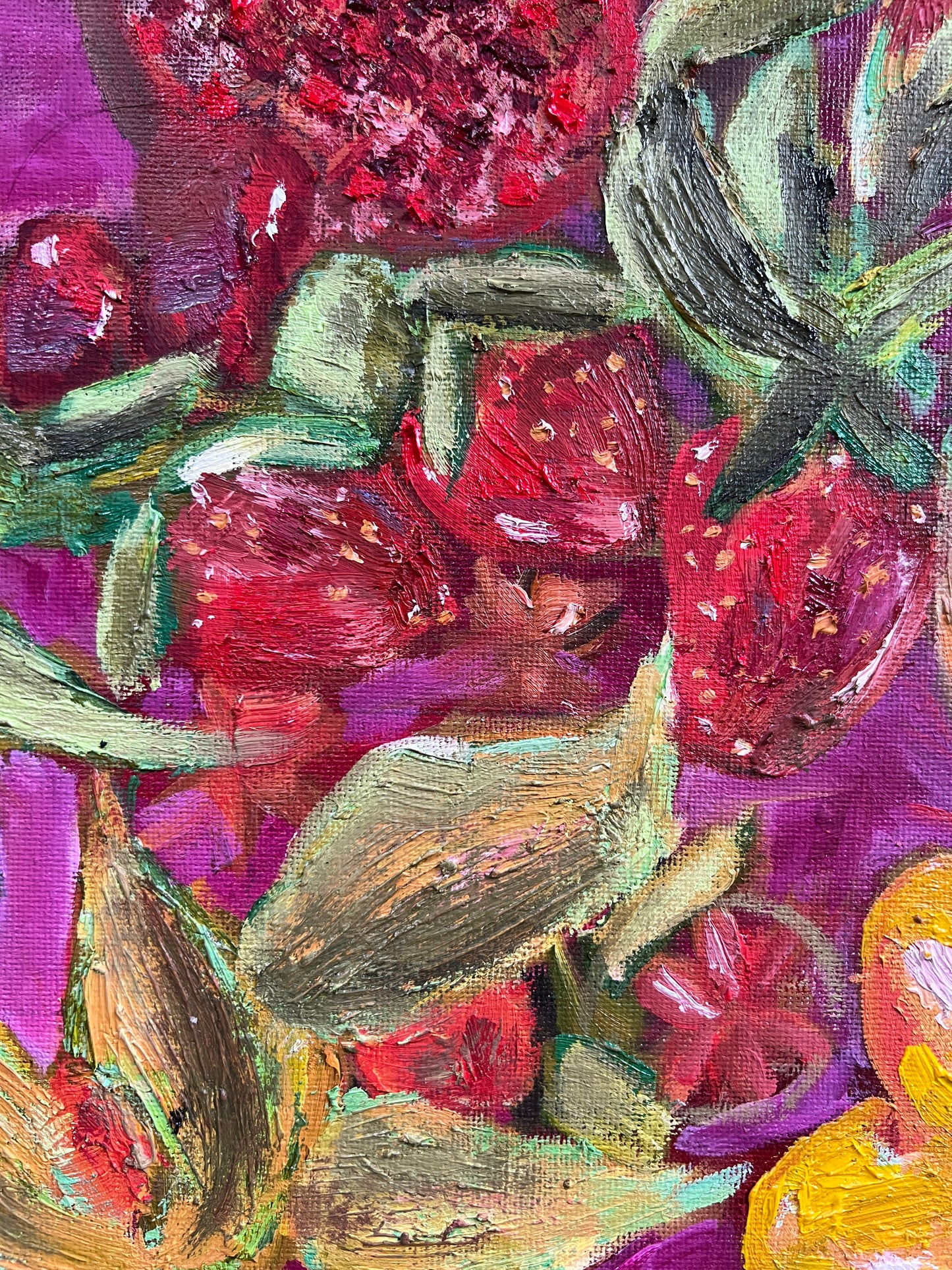 Summer Fruits - Oil painting | Framed
