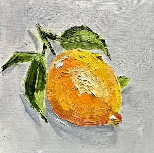 Lemon I – Original Mini Oil Painting