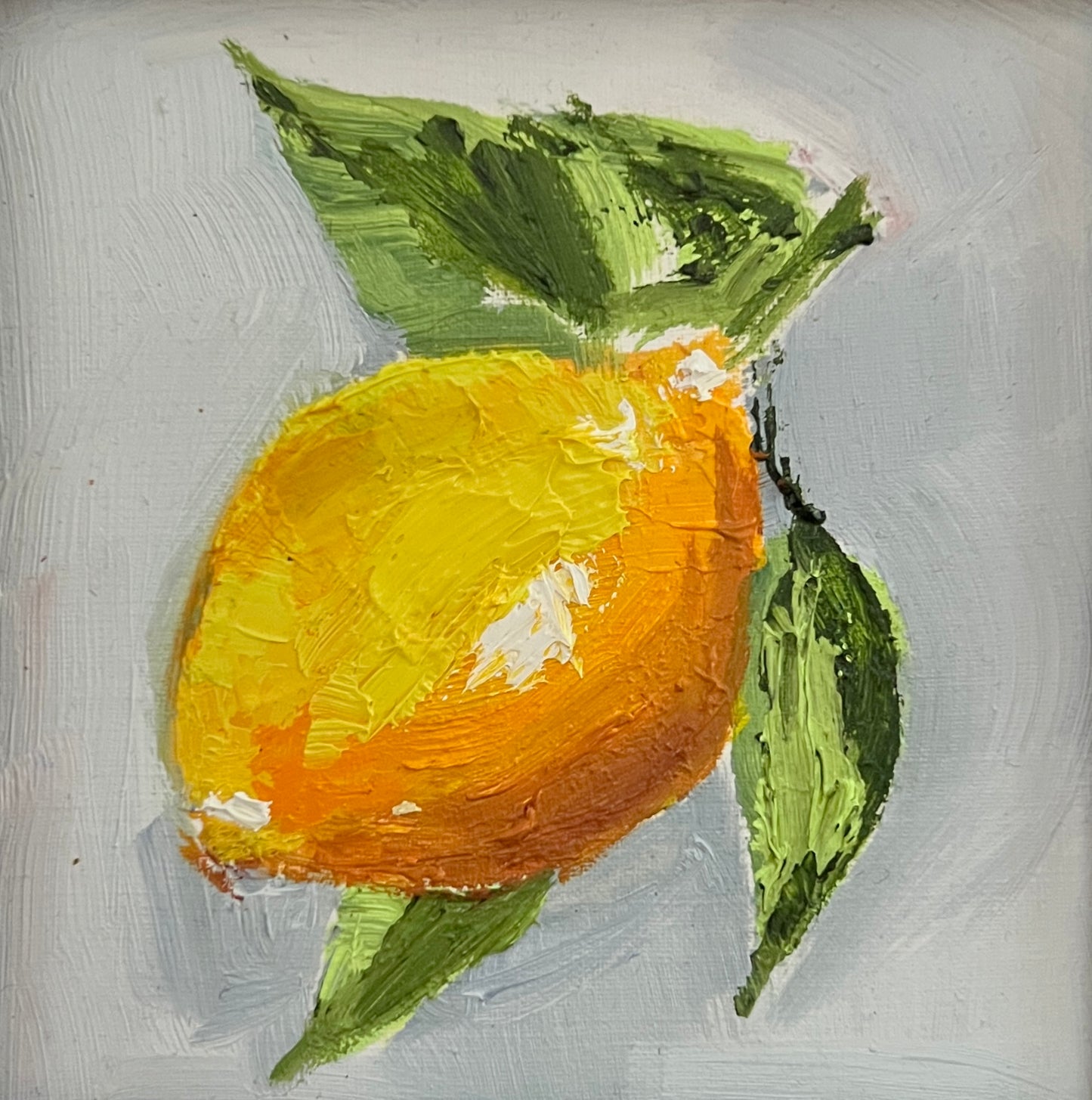 Lemon II – Original Mini Oil Painting