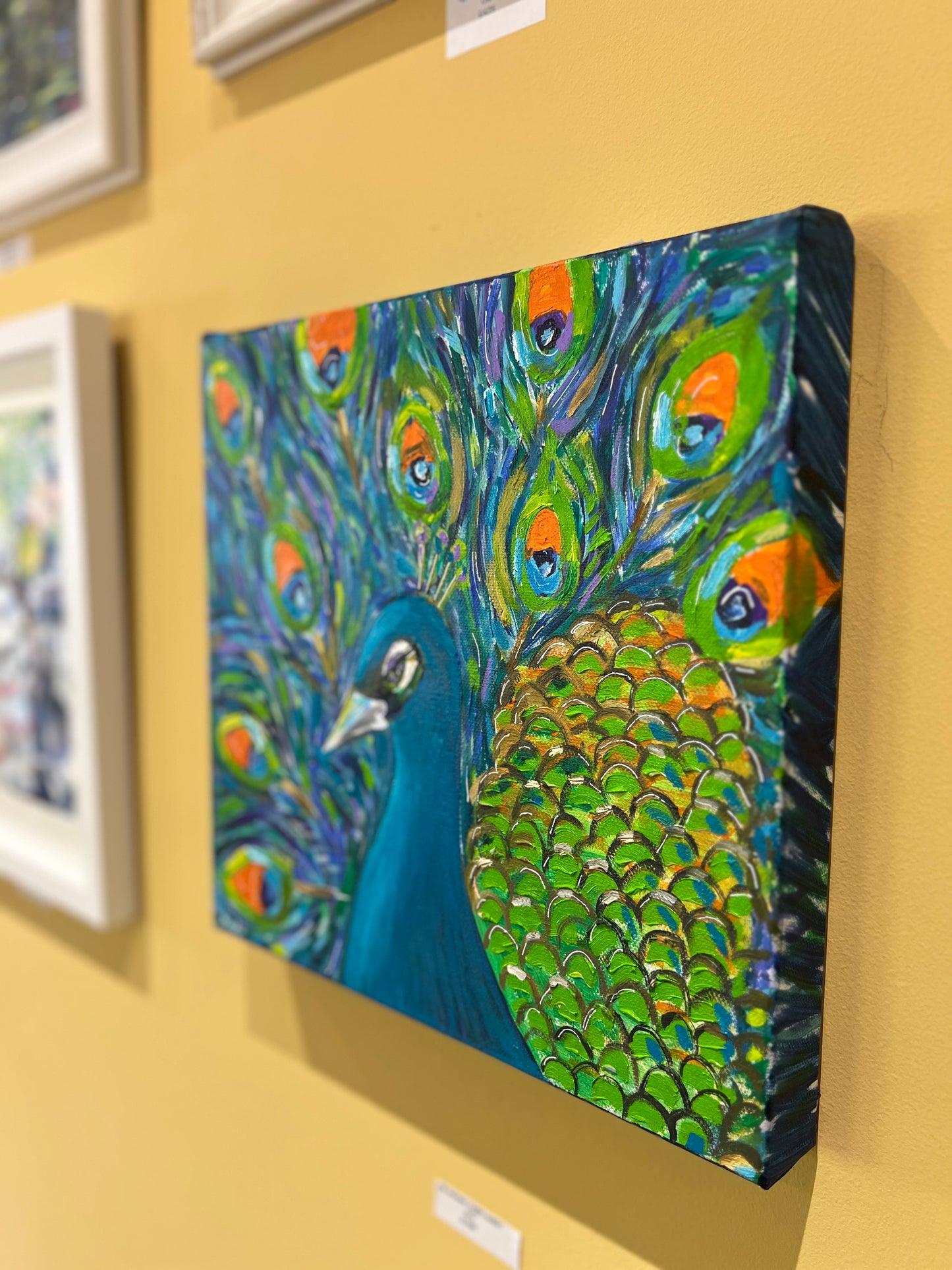 Golden Peacock - Acrylic on Canvas