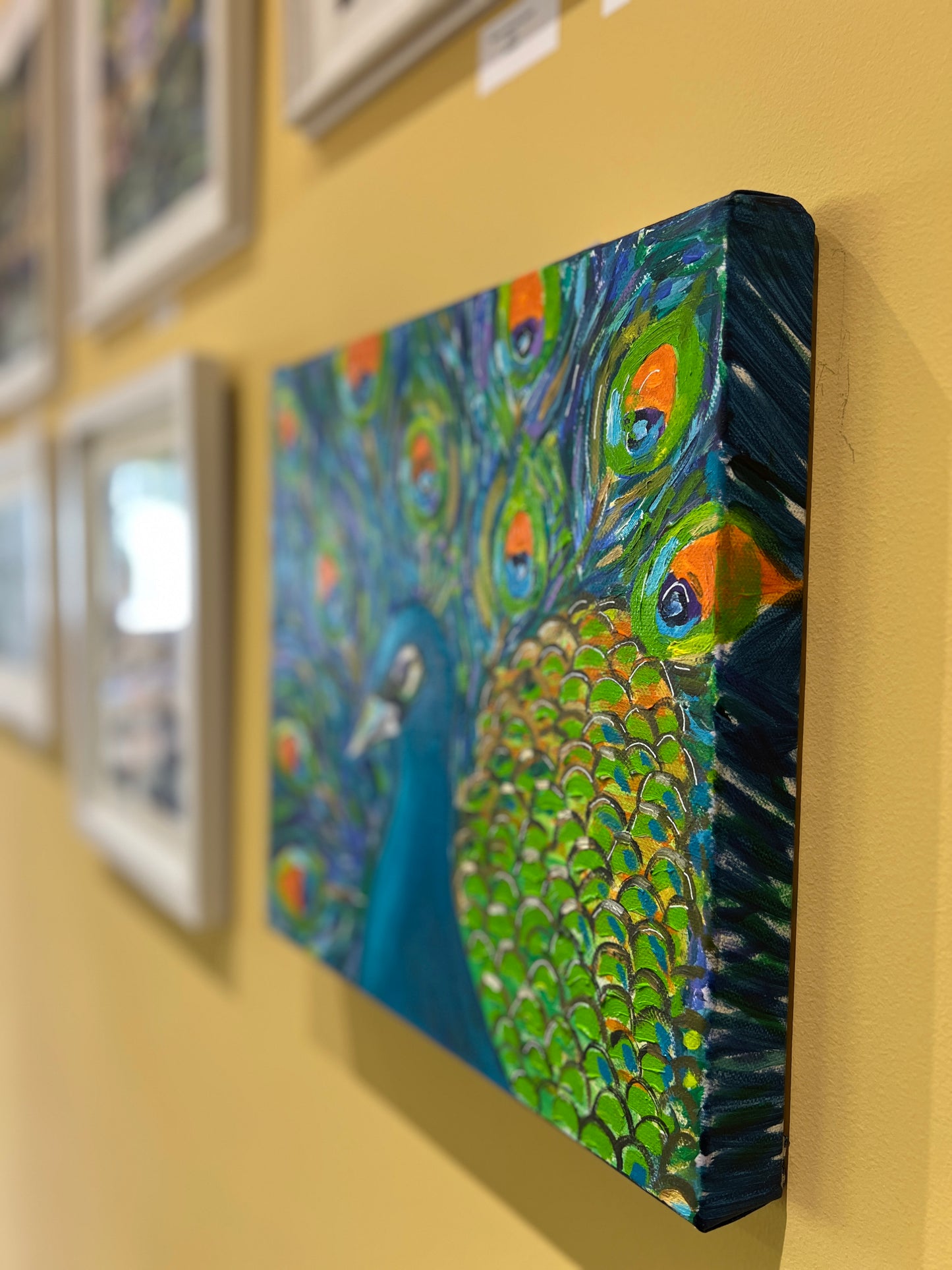 Golden Peacock - Acrylic on Canvas