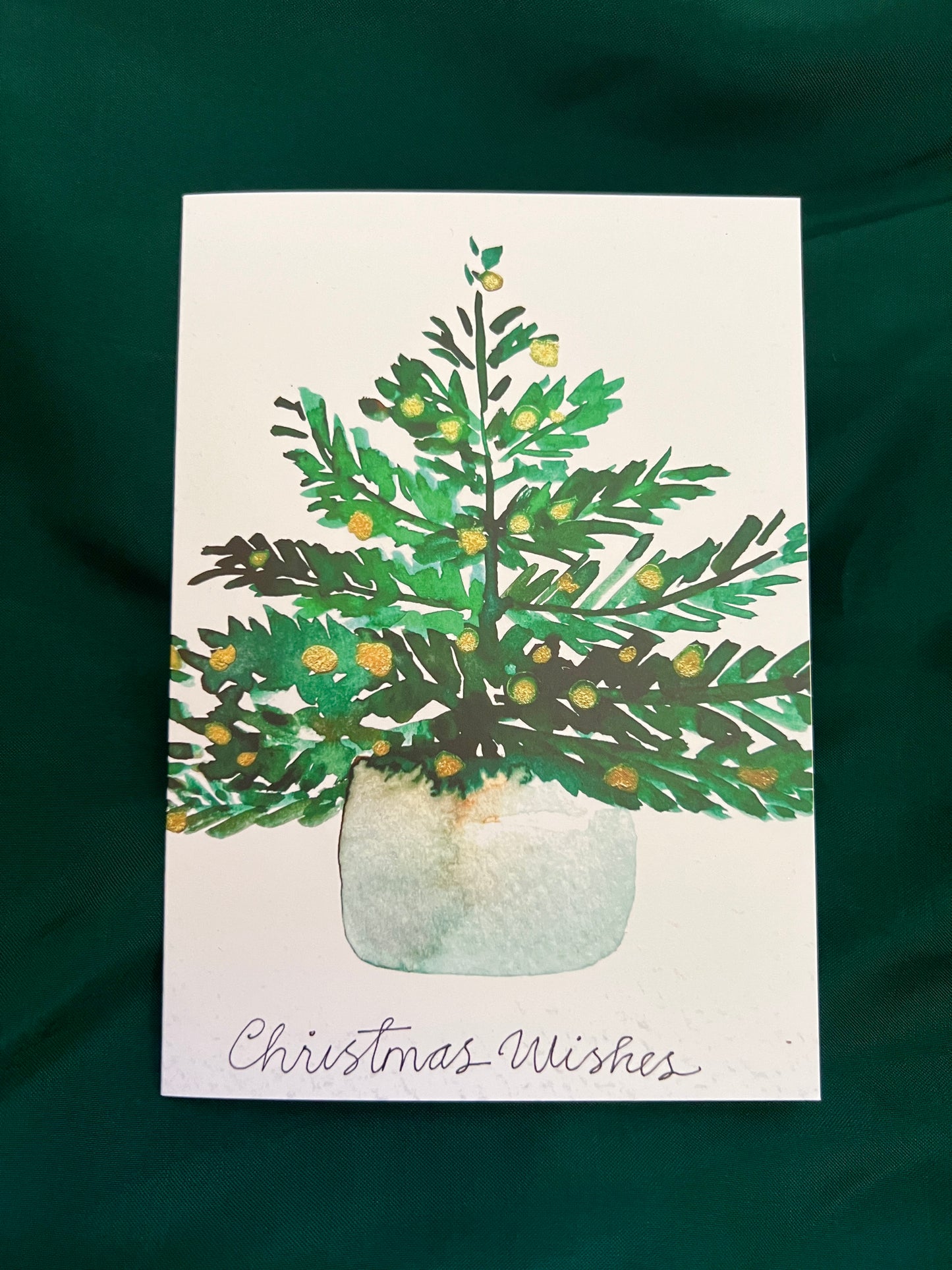 Christmas Tree Card-  Fine Art Print from Original