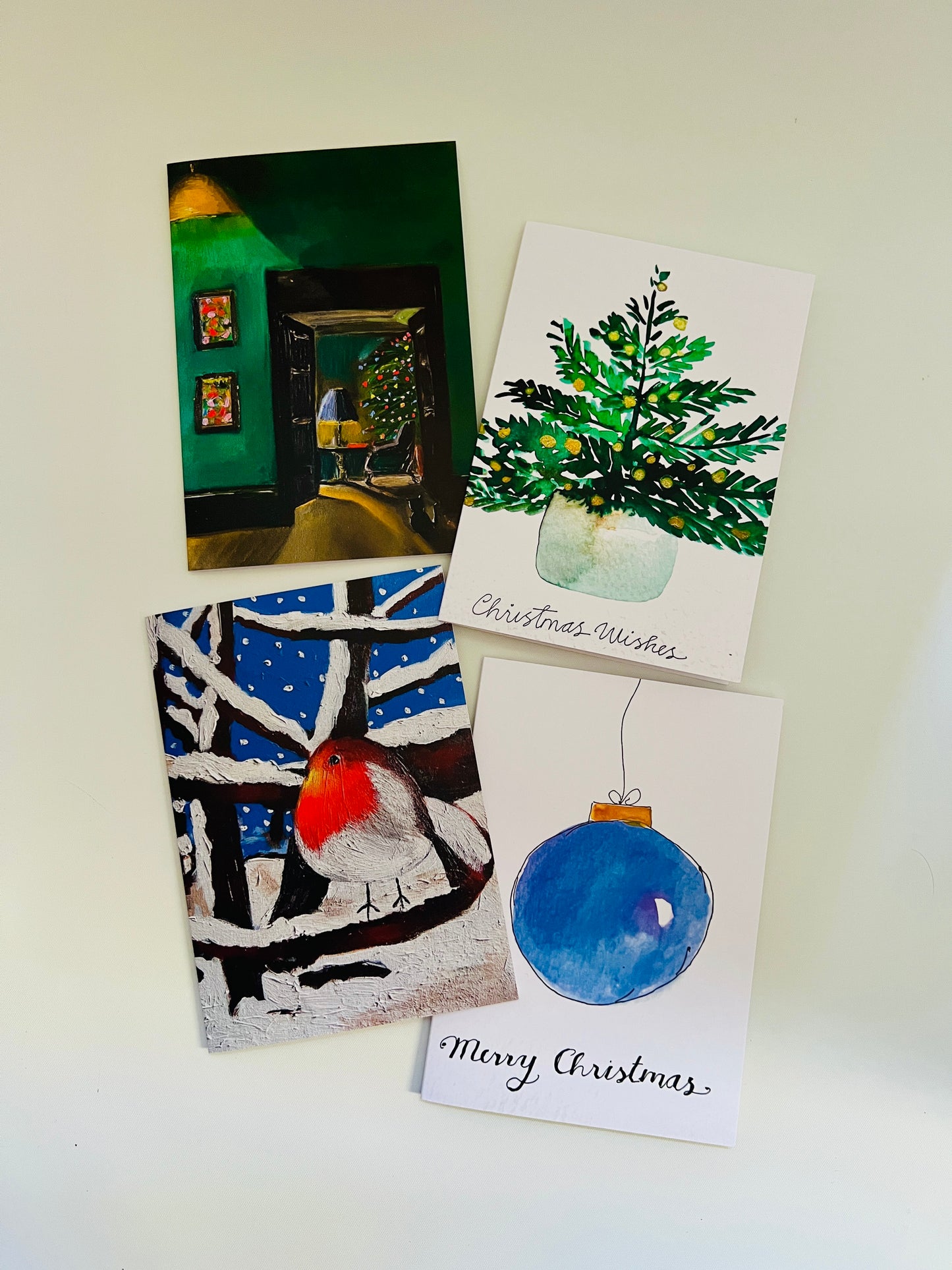 Robin Christmas Greeting card | Fine Art original Print