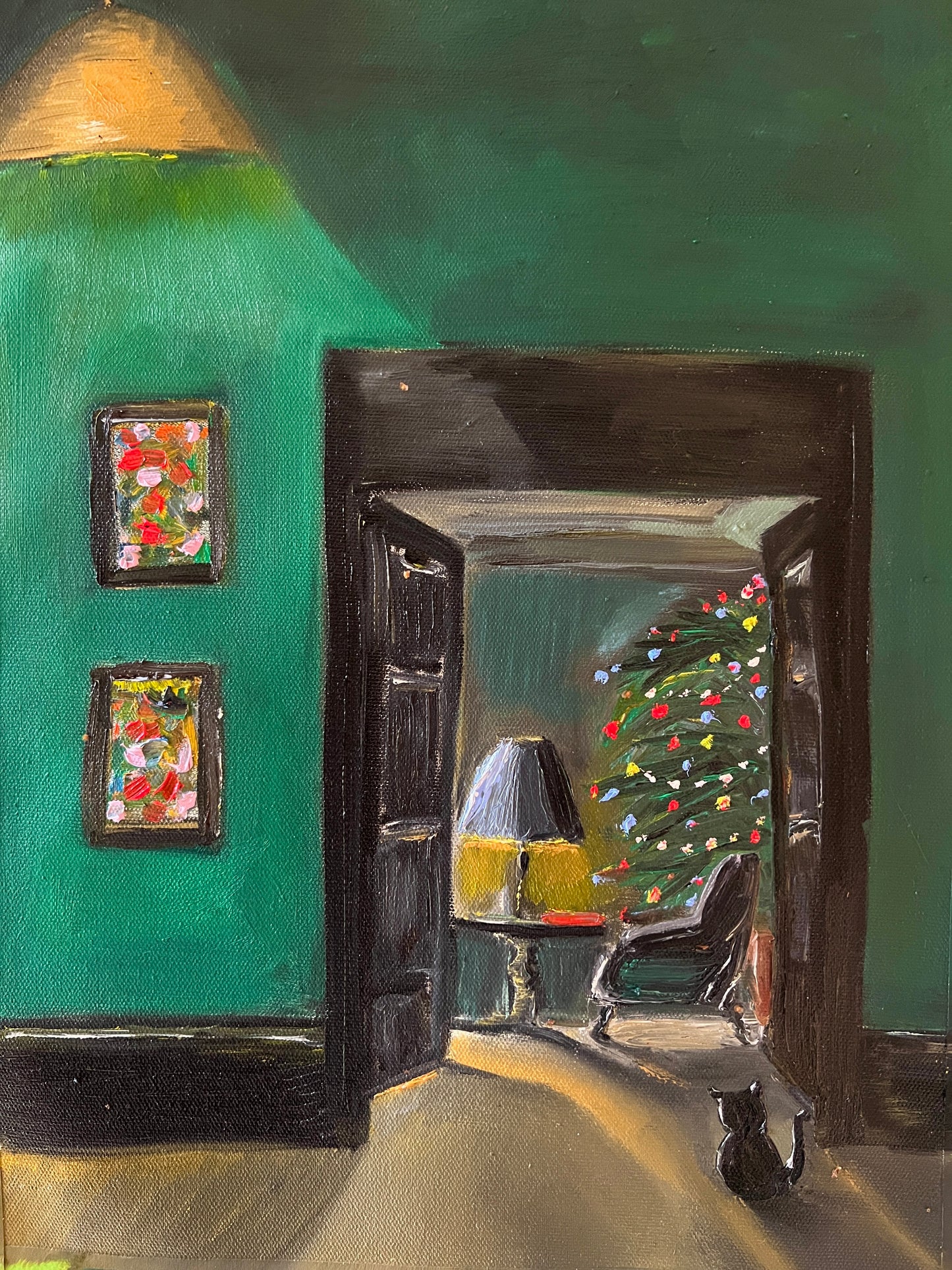 Lone visitor, Oil on canvas