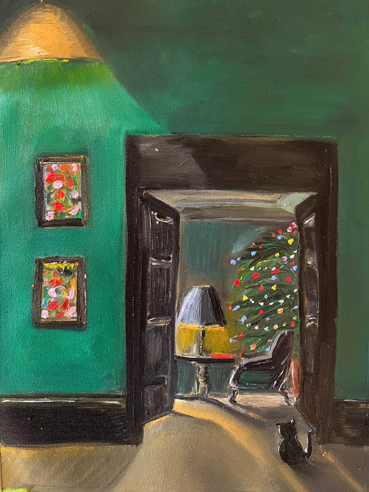 Lone visitor, Oil on canvas