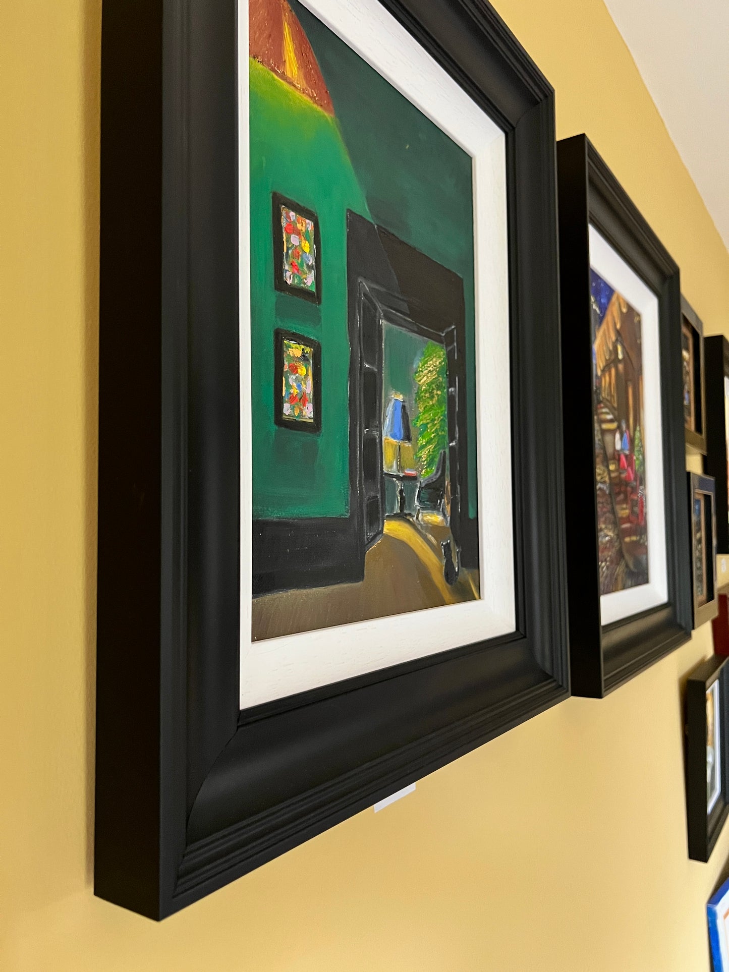 Cat and the tree Oil Painting | Beautifully framed