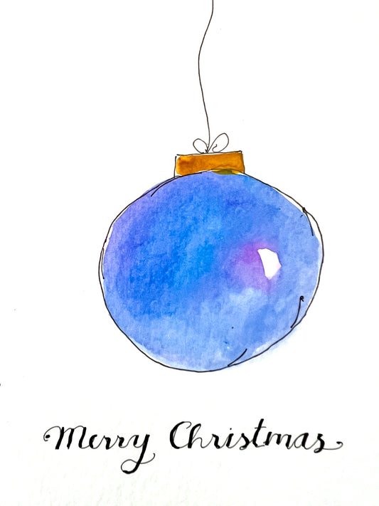 Bauble Christmas card