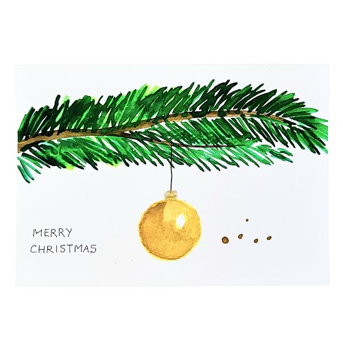 Hand painted Christmas cards + Desk Calendar