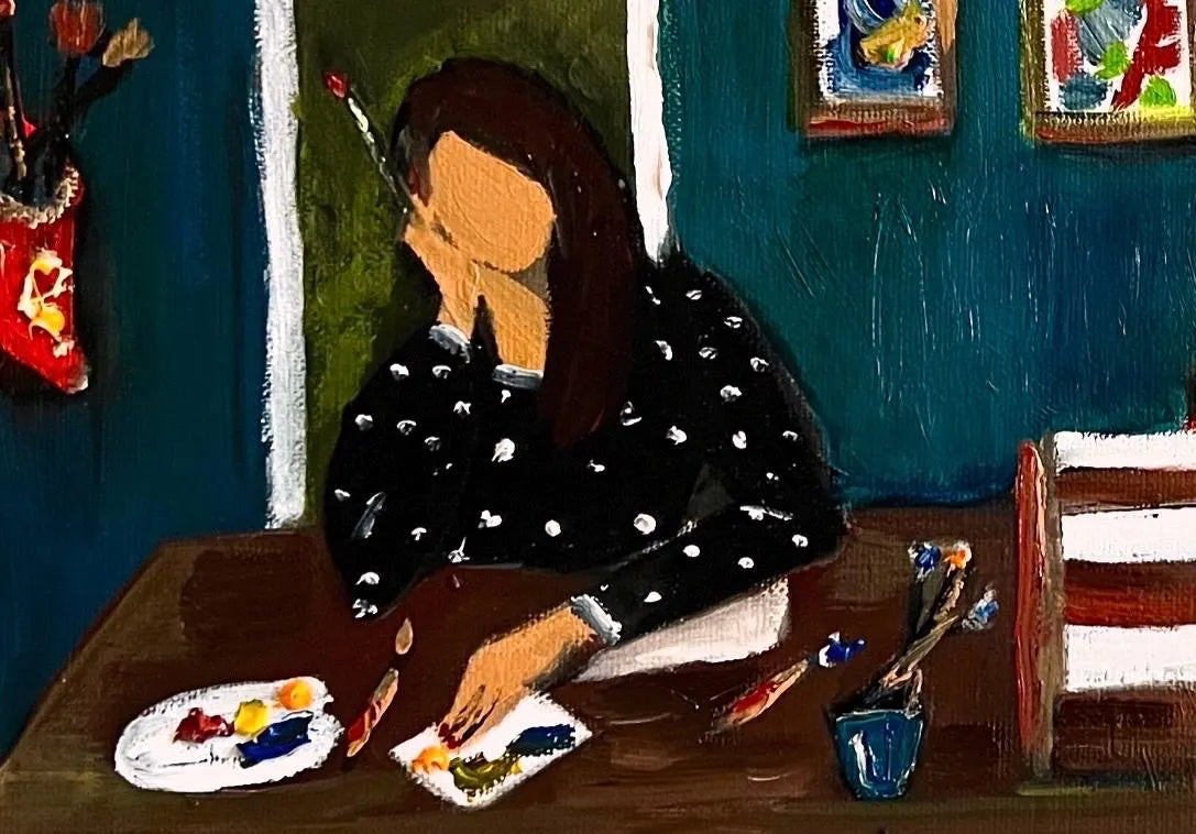 In My Zone - Framed Oil on canvas