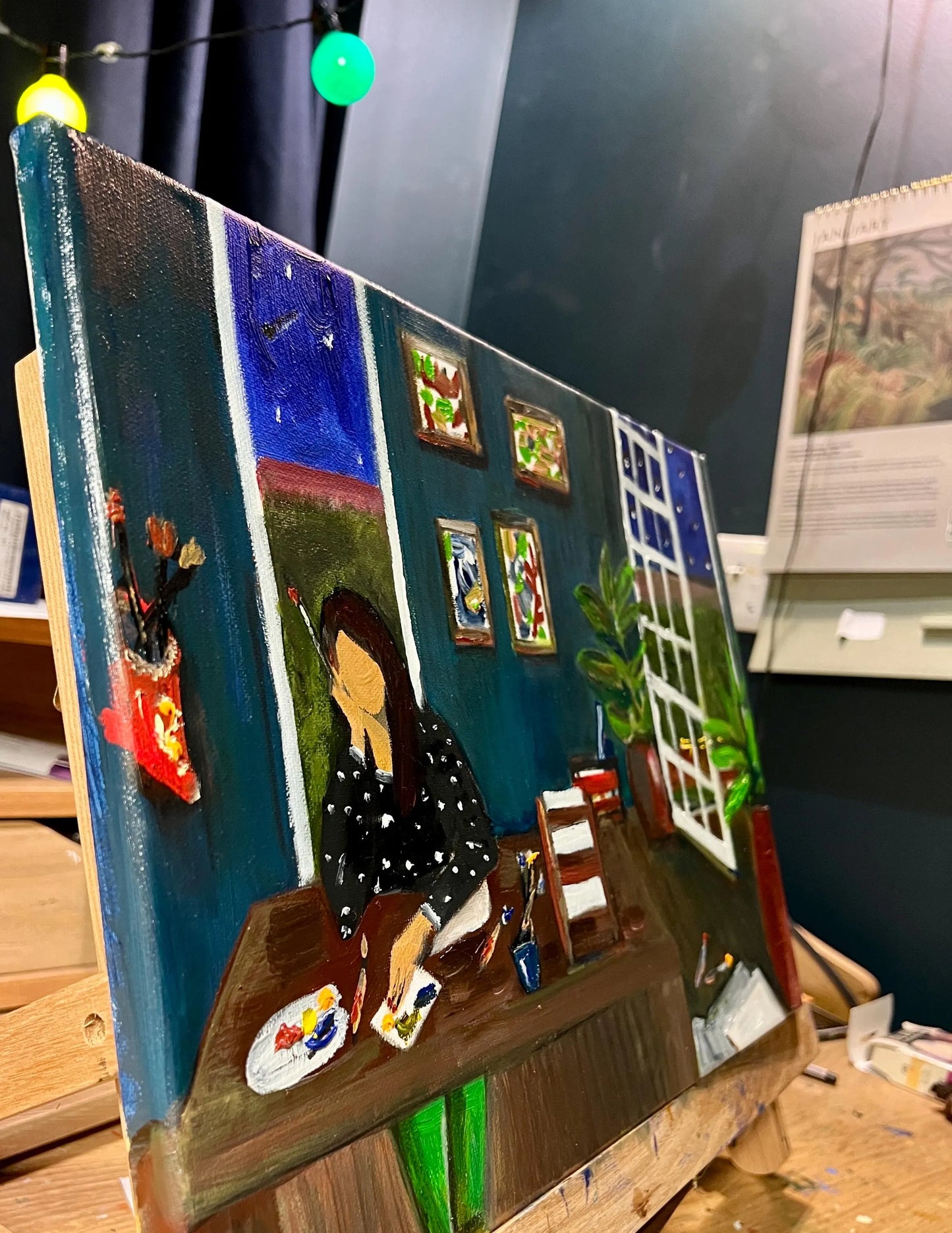 In My Zone - Framed Oil on canvas