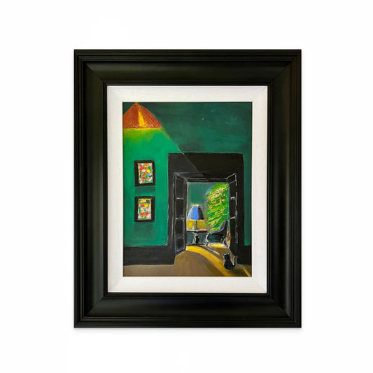 Cat and the tree Oil Painting | Beautifully framed