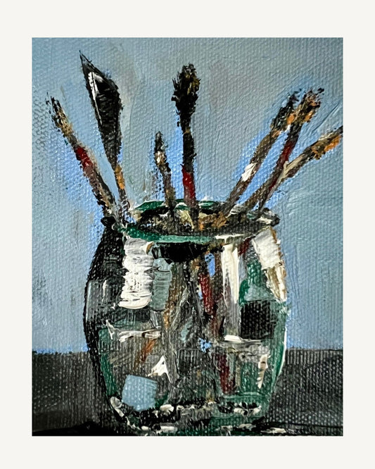 Artist Jar - Oil painting