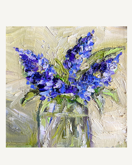 Lavender bloom Christmas Greeting card | Fine Art original Print (Copy)