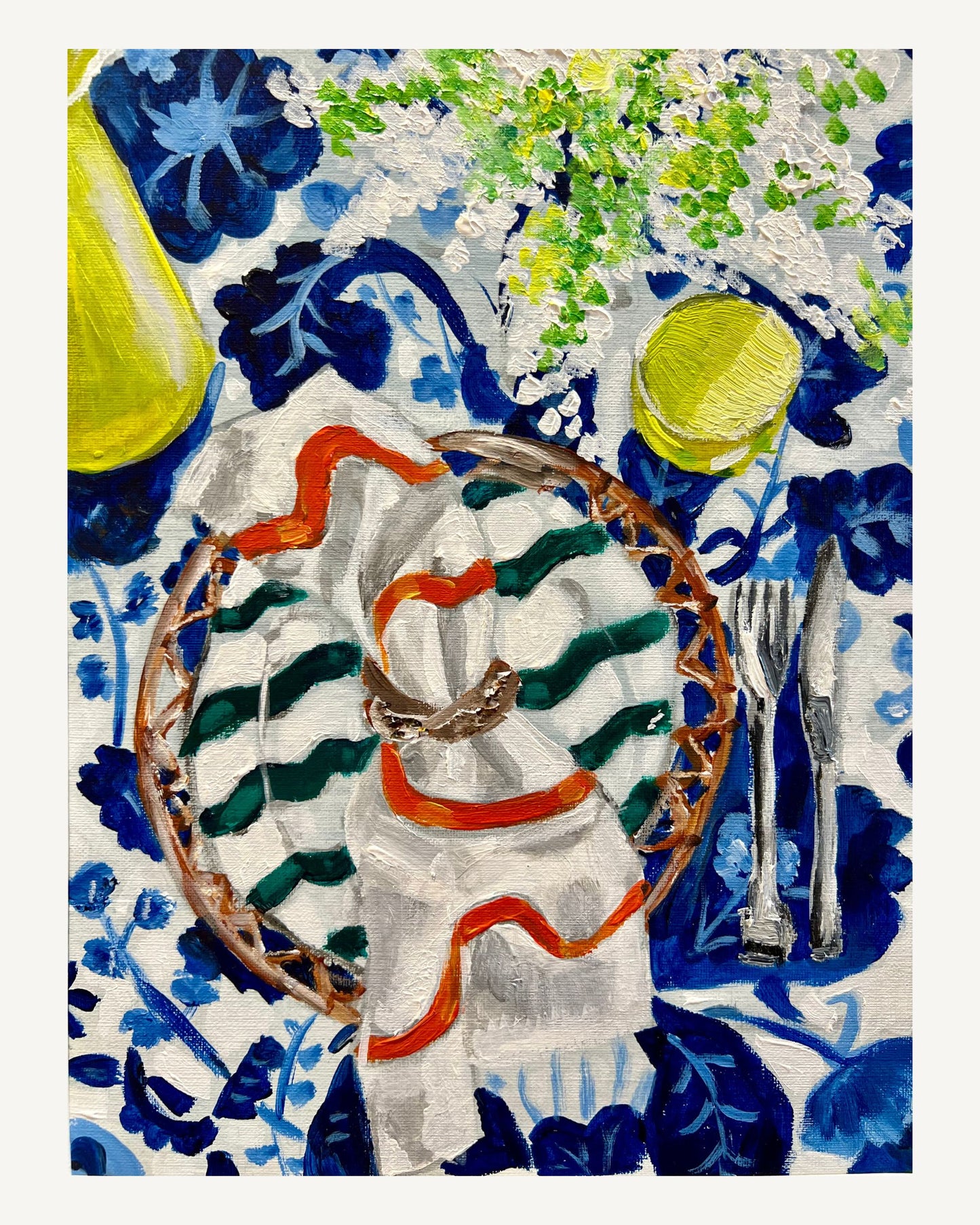 Picnic - Oil painting