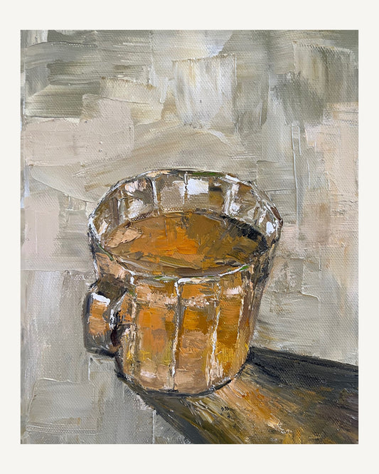 Tea for one - Oil painting